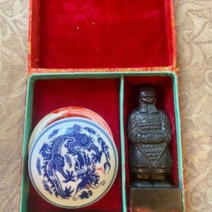 Asian Personalized Jake Stamp Set W/Case